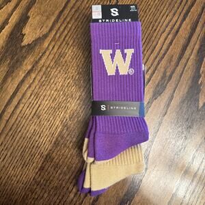 UW Huskies Crew Socks Strideline, 3-Pack, University of Washington, M/L “dawgs”